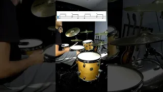 Basic Drum Rhythms and Fills For Beginner Drummers with 16th Notes #shorts