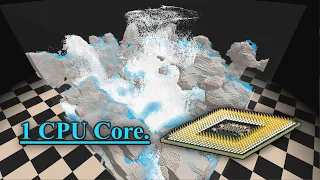 This Real-Time 3D Fluid Sim Runs on One CPU Core.