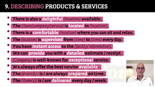 9 - Describing Products Services