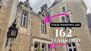 OLD chateau WINDOW renovation revealed!! Family came to help!