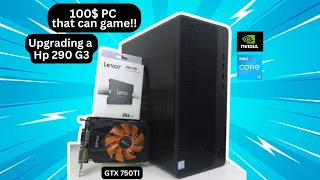 100$ Pc , that can game!! Upgrading a HP 290 G3 , i3 9th gen