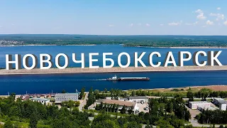 Новочебоксарск - "зелёный" город на Волге / Россия • Поволжье / республика Чувашия, аэросъёмка