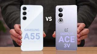 Oneplus Ace 3V vs Samsung A55 5G⚡️ Which Phone is Best?