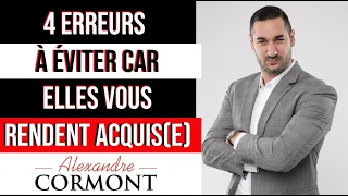 4 ERREURS DRAMATIQUES qui vous rendent ACQUIS(E) en amour !