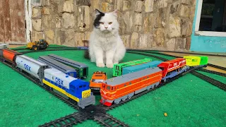 Mencari Dan Merakit Mainan Kereta Api Klasik Express, Kereta Api Diesel, Thomas And Friends