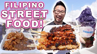 FILIPINO STREET FOOD in HAWAII! || [Kalihi, Hawaii] BBQ Skewers, Halo-Halo and MORE!
