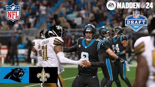 Madden 24 Xavier Legette Panthers vs Kool-Aid McKinstry Saints (Madden 25 Roster) 2024 Sim Game Play