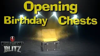 WOT Blitz Opening 9 Birthday Containers