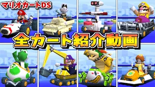 【最強カロン・カノン】マリオカートDS 全37種のカート紹介【マリカーDS】