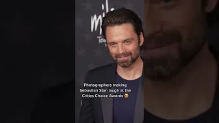 Photographers Made Sebastian Stan Laugh At The Critics Choice Awards 😍 #Shorts