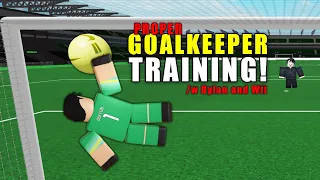 Proper GOALKEEPER TRAINING in Super Blox Soccer! /w @DullahanDylan @itzwii