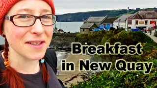 Breakfast in New Quay, Wales.