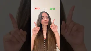 2020 VS 2023 Part 2 ( night haircare routine) #hair #longhair #haircare #shorts #nightroutine #tips