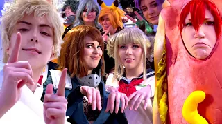 L.O.V. Invades Class 1-A  | MISHKALI COLLAB | [BTS Vlog] My Hero Academia Cosplay