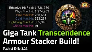 [3.23] 1.7 Million EHP Transcendence Armour Stacker Build Guide! - Path of Exile 3.23