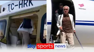 Jose Mourinho arrives in Istanbul ahead of being named the new Fenerbahce manager