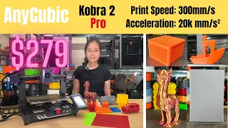AnyCubic Kobra 2 Pro: A fast bed slinger,  good print quality @ 300mm/2 and 20k acceleration
