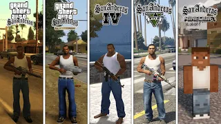 Comparison Of All Versions Of GTA San Anderas