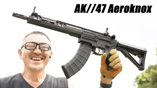 Double Eagle AK//47 Aeroknox Custom AEG 電子トリガー搭載/UTRシリーズ) ガンケース付 Black 電動ガンレビュー