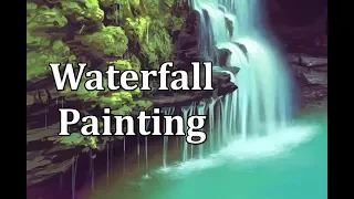 Waterfall Digital Painting