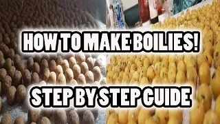 MAKING BOILIES IS EASY AND YOU CAN DO IT! STEP BY STEP GUIDE TO CARP BOILIES