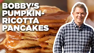 Bobby Flay's Pumpkin-Ricotta Pancakes | Brunch @ Bobby's | Food Network