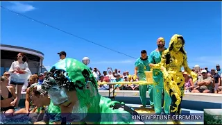 Colorful  Equator Crossing, King Neptune Ceremony, Our 100th Video.