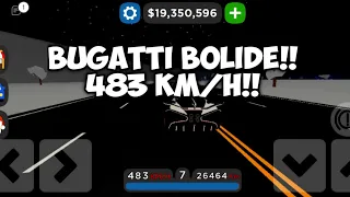 Bugatti Bolide 483 KM/H TOP SPEED! Car Dealership Tycoon