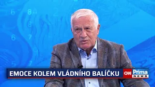 Sledujeme tragickou hru na politiku. Vláda je beznadějná a opozice bez myšlenky, řekl Klaus