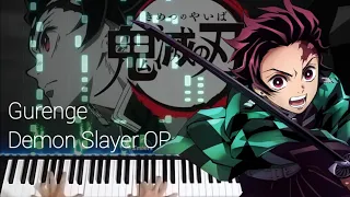 Gurenge - Demon Slayer OP [Piano] | LiSA