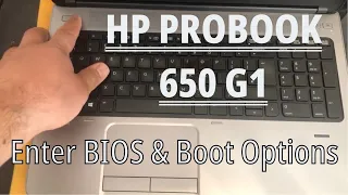 HP Probook 650 G1 ∆ How To Enter Bios Configuration Settings & Boot Options ∆USB Boot Key