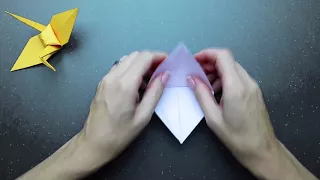 Space Origami Paper Japanese Crane - Test for Japanese Astronaut Candidates