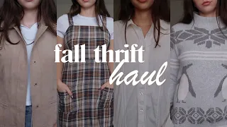 9.4 | fall thrifted clothing haul & try on