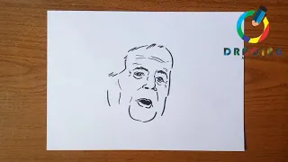 🔴How to Draw Uruguay President Tabaré Vázquez | كيفية رسم رئيس أوروغواي تاباري فاسكويز