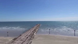 Galveston With Blue Water