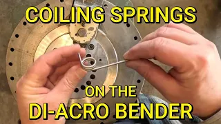 COILING SPRINGS ON THE DI-ACRO BENDER