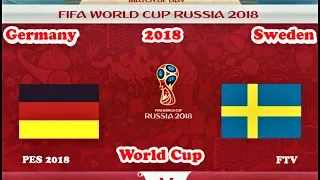 PES 2018 | Germany vs Sweden | World Cup | Gameplay PC