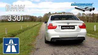 BMW 330i E90 EISENMANN SOUND | 0-100 / 100-200 | DRAGY | POV AUTOBAHN