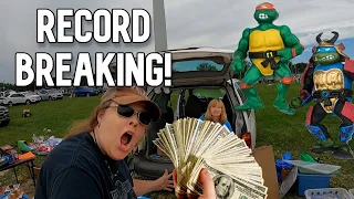 Scrap Yard Payout Plus Record Sales at the Flea Market Selling Vintage Action Figures