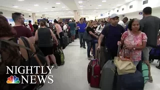 Puerto Rico Residents Desperately Trying To Leave The Island | NBC Nightly News