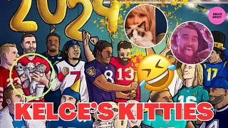 😜Travis Kelce’s HILARIOUS REACTION to Jason Kelce shouting KITTIES!!!! on NFL graphics of him