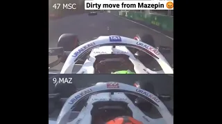 Nikita Mazepin tried to kill Mick Schumacher with a Dangerous move at Azerbaijan GP 2021