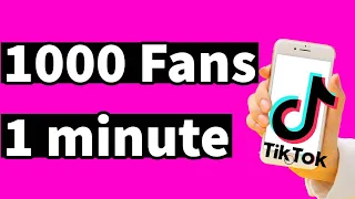 HOW TO GET 1,000 TIKTOK FOLLOWERS IN 1 MINUTE 2024 New Update!