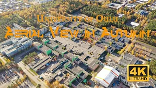 University of Oulu in Autumn | Aerial view | 4K