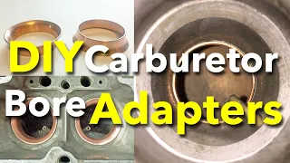 DIY Autolite 4100 Carburetor 1.12 Bore Adapters Venturi Inserts, Eliminate Idle Bog BB Carb on a SB