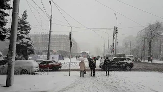 В Черкассы пришла зима