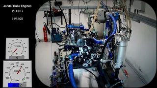 Jondel 2L Cosworth BDG Dyno Test Full throttle from 2000 to 9500rpm