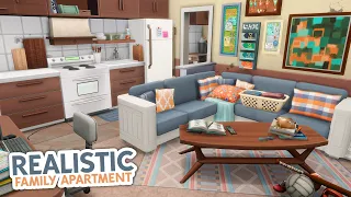 Realistic Cluttered Family Apartment // The Sims 4 Speed Build: Apartment Renovation