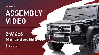 24V 6x6 Mercedes Benz G63 6 Wheels 1 Seater Ride on Car (Assembly Video)