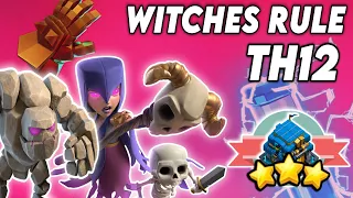 EASIEST ATTACK OF TH12 | Th12 Zap Witch Attack Strategy | Best Town Hall 12 Witch Attack